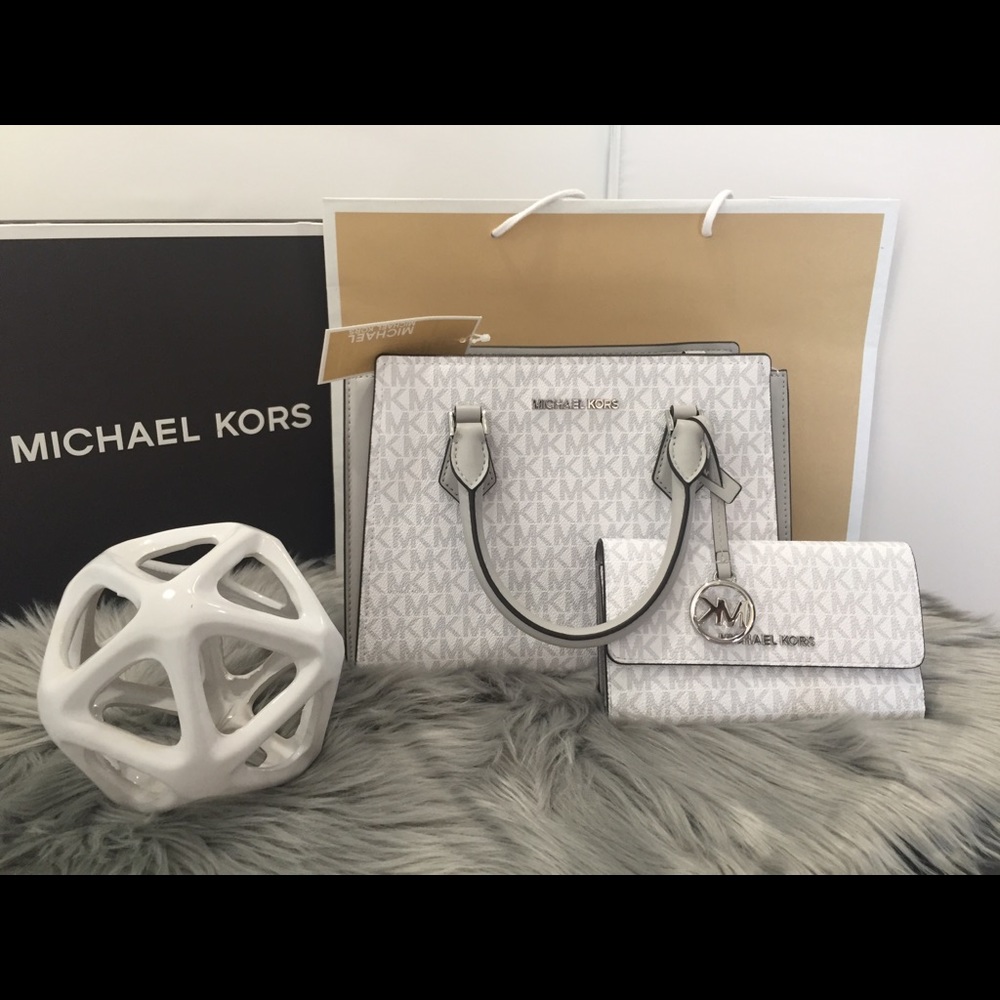 2PCS MK Hope Messenger Satchel and Wallet